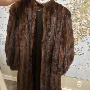 Fur mink coat